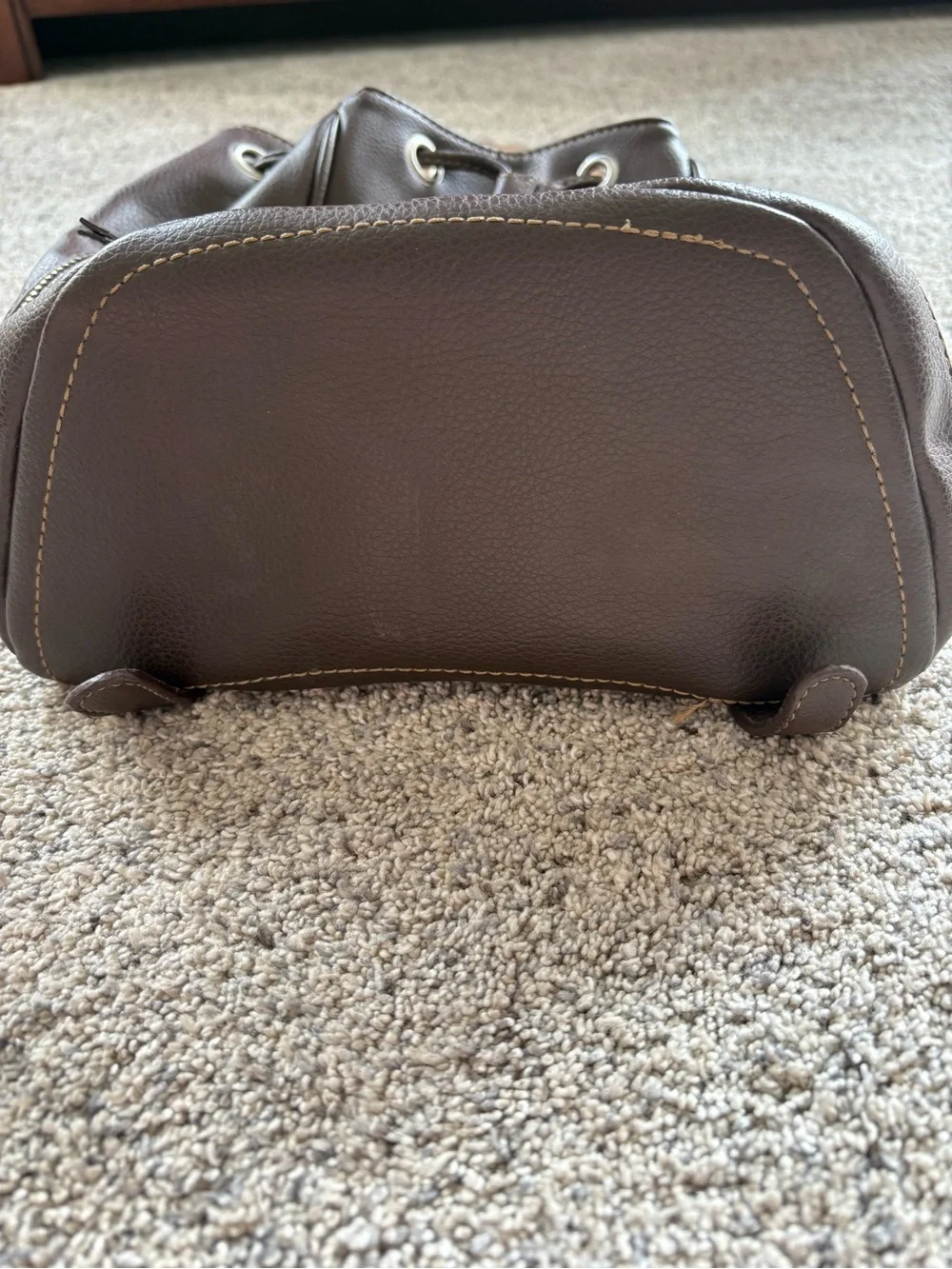 Vintage Nine West Classic Women's Brown Leather Backpack
